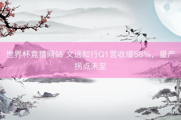 世界杯竞猜网站 文远知行Q1营收增58%，量产拐点未至