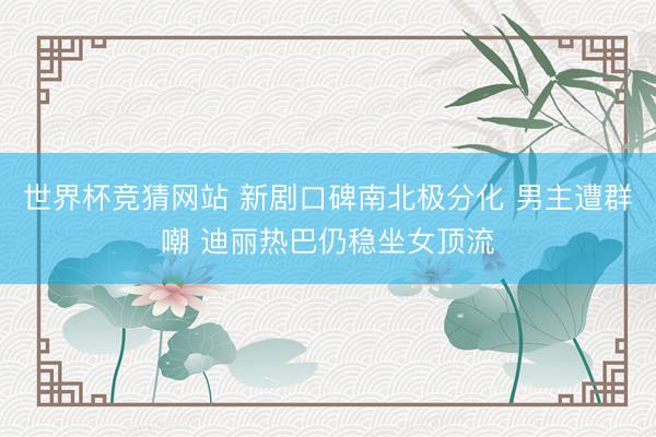 世界杯竞猜网站 新剧口碑南北极分化 男主遭群嘲 迪丽热巴仍稳坐女顶流